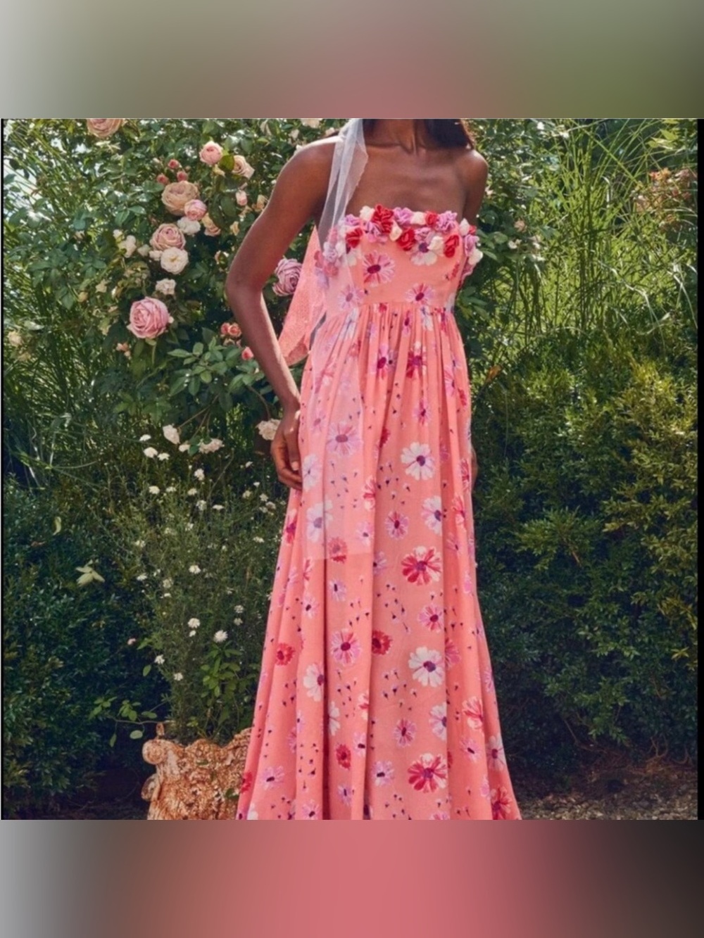 Loveshackfancy Linnson Dress Coral Blaze